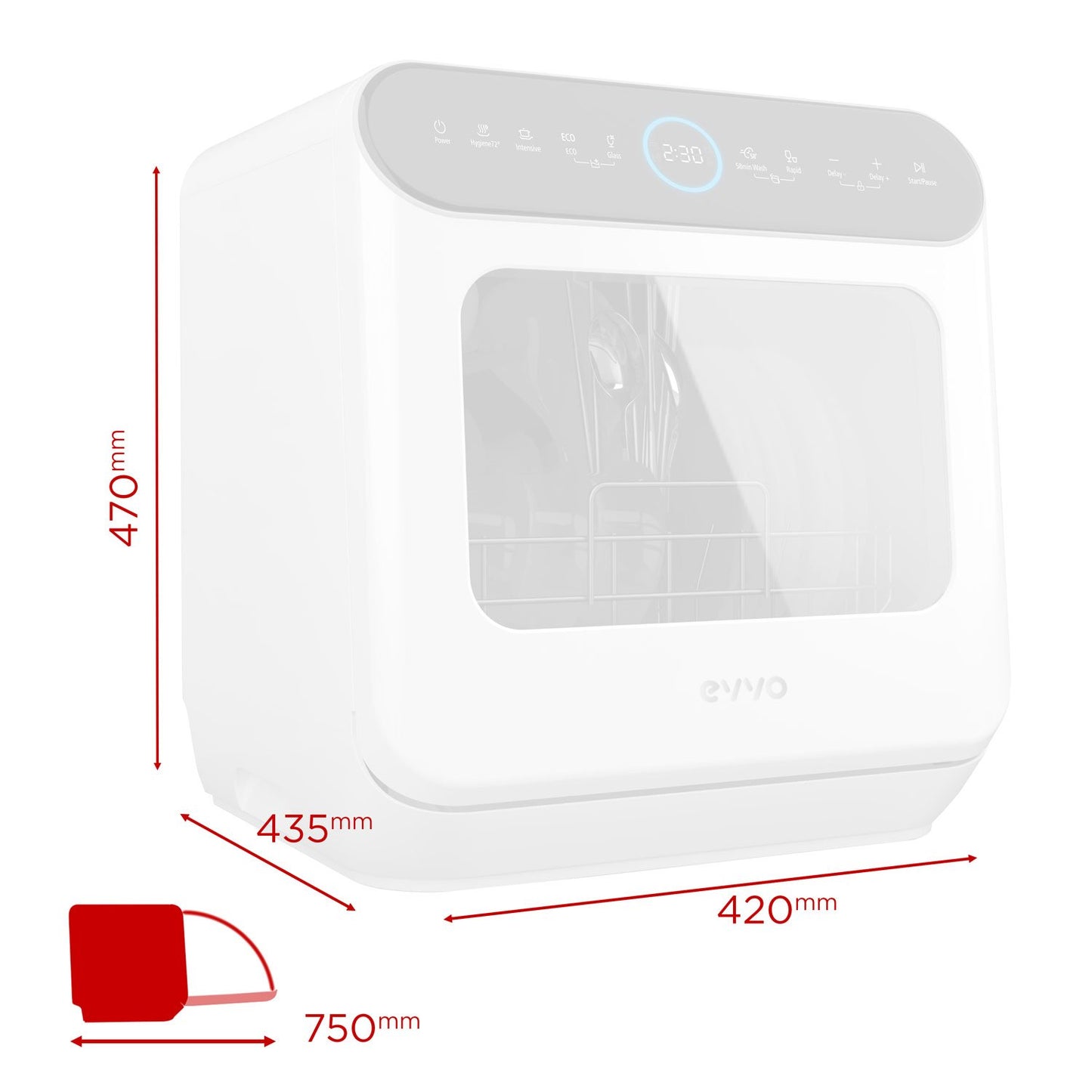 Lavavajillas EVVO Mini D Trip 2