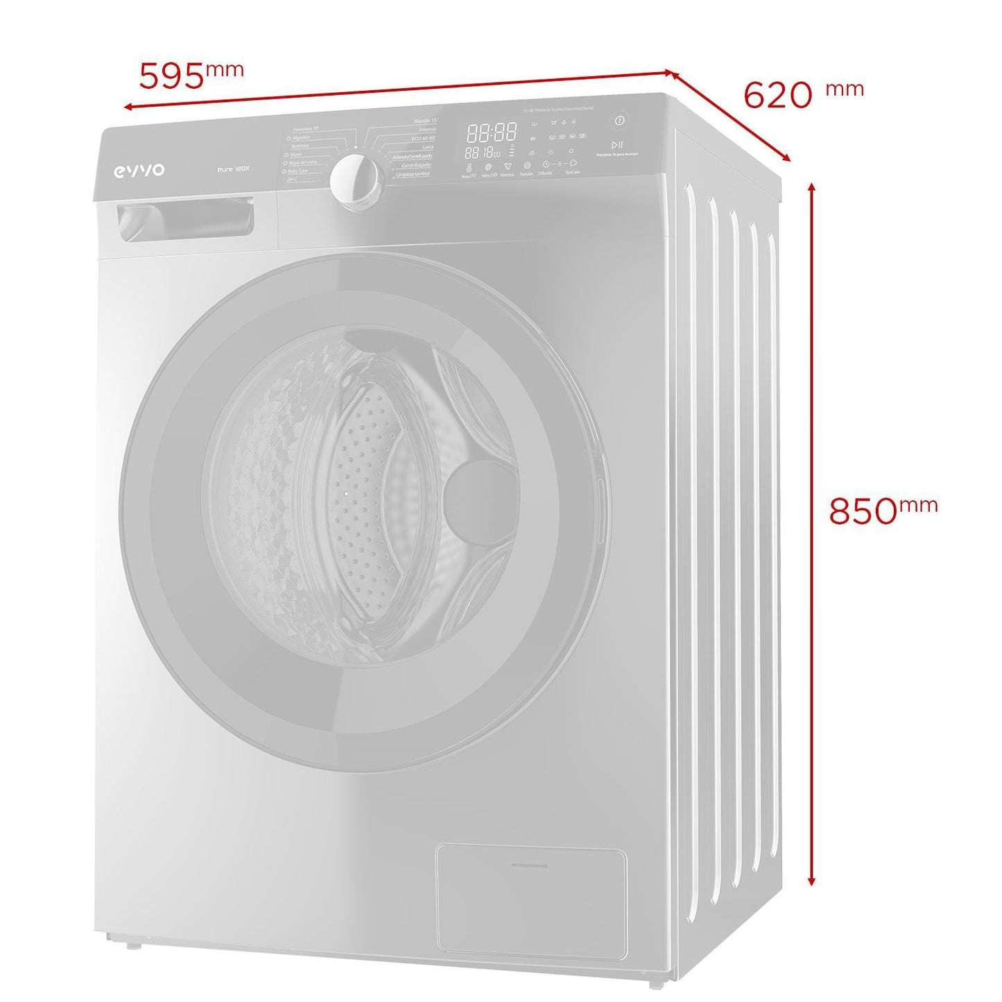 LAVADORA EVVO Pure 10DX
