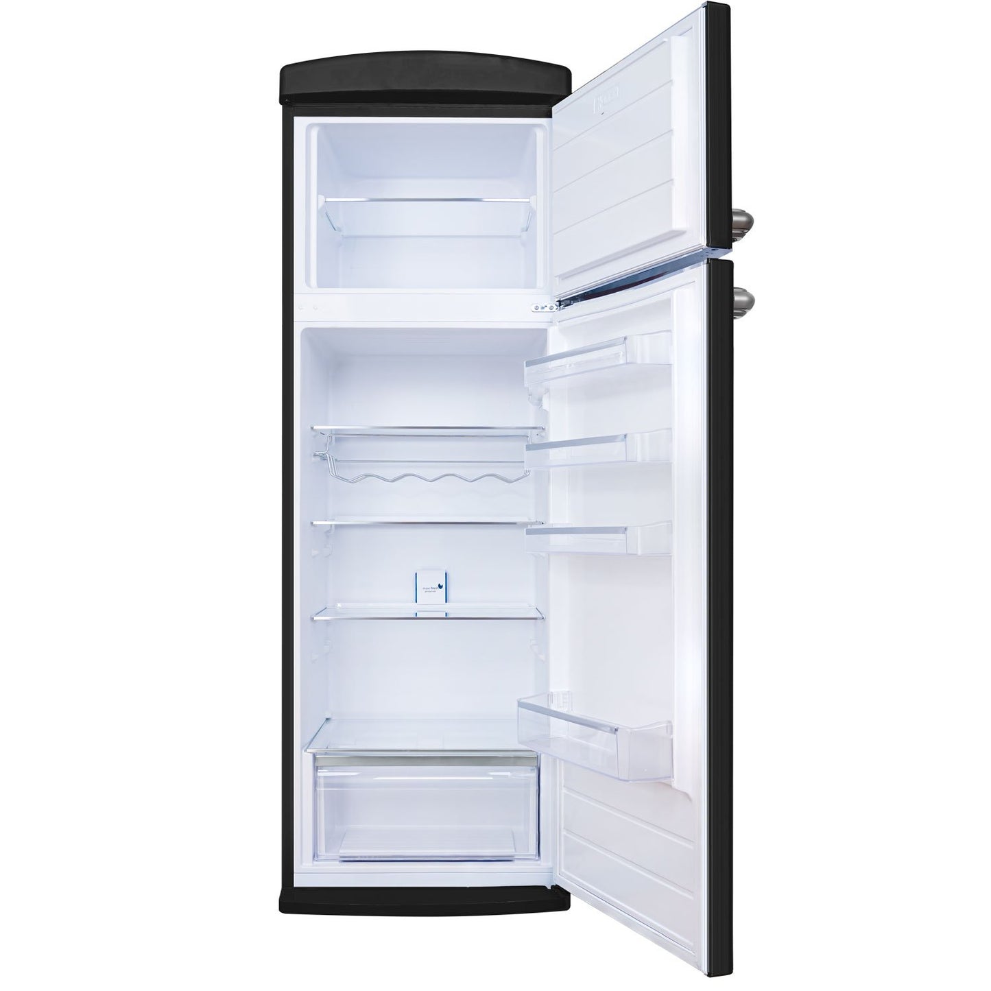 Frigorífico 2 puertas Evvo F50 Retro Negro